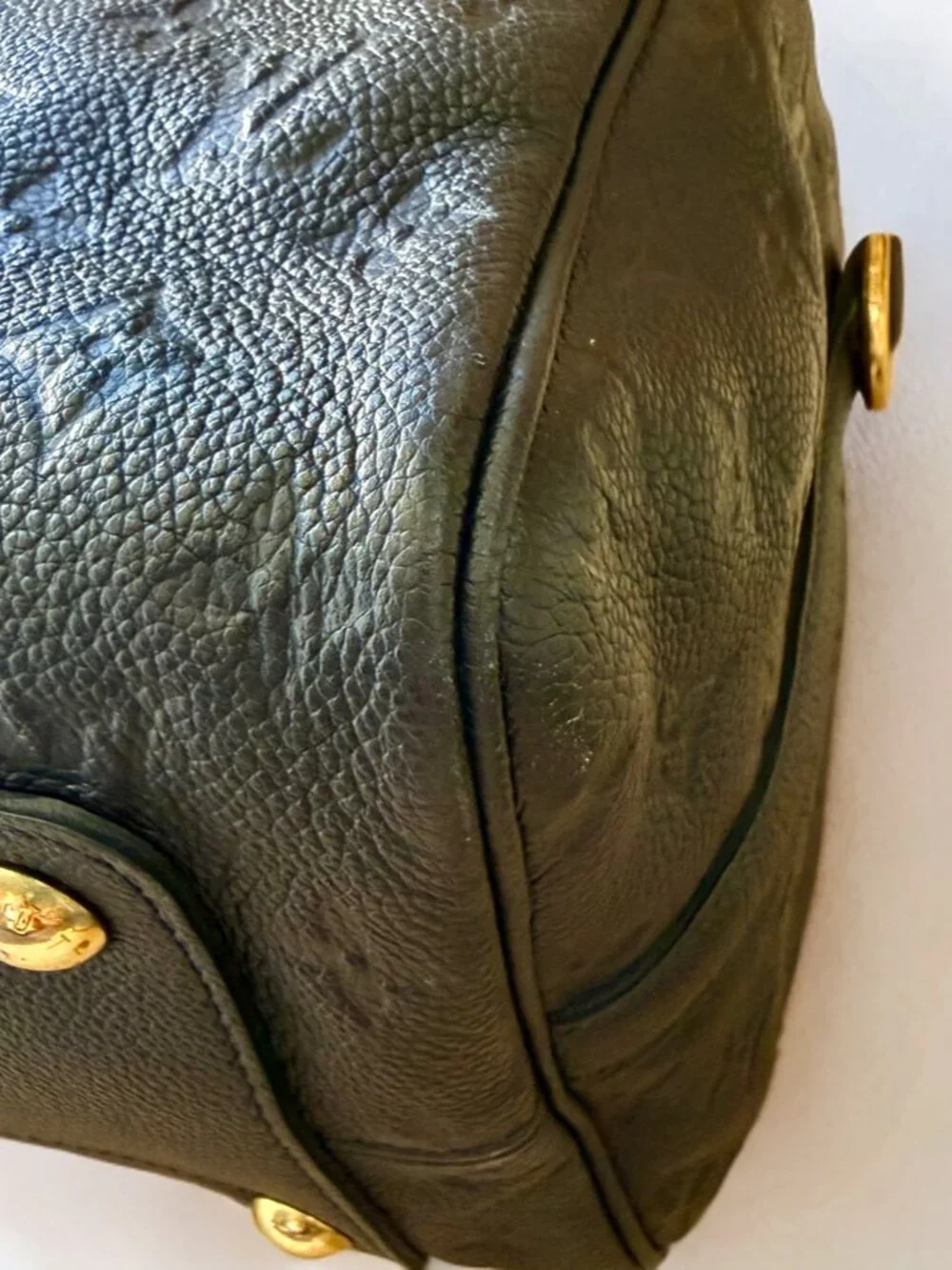 Louis Vuitton Black Monogram Empreinte Speedy Soft 30 Bandouliere Handbag
